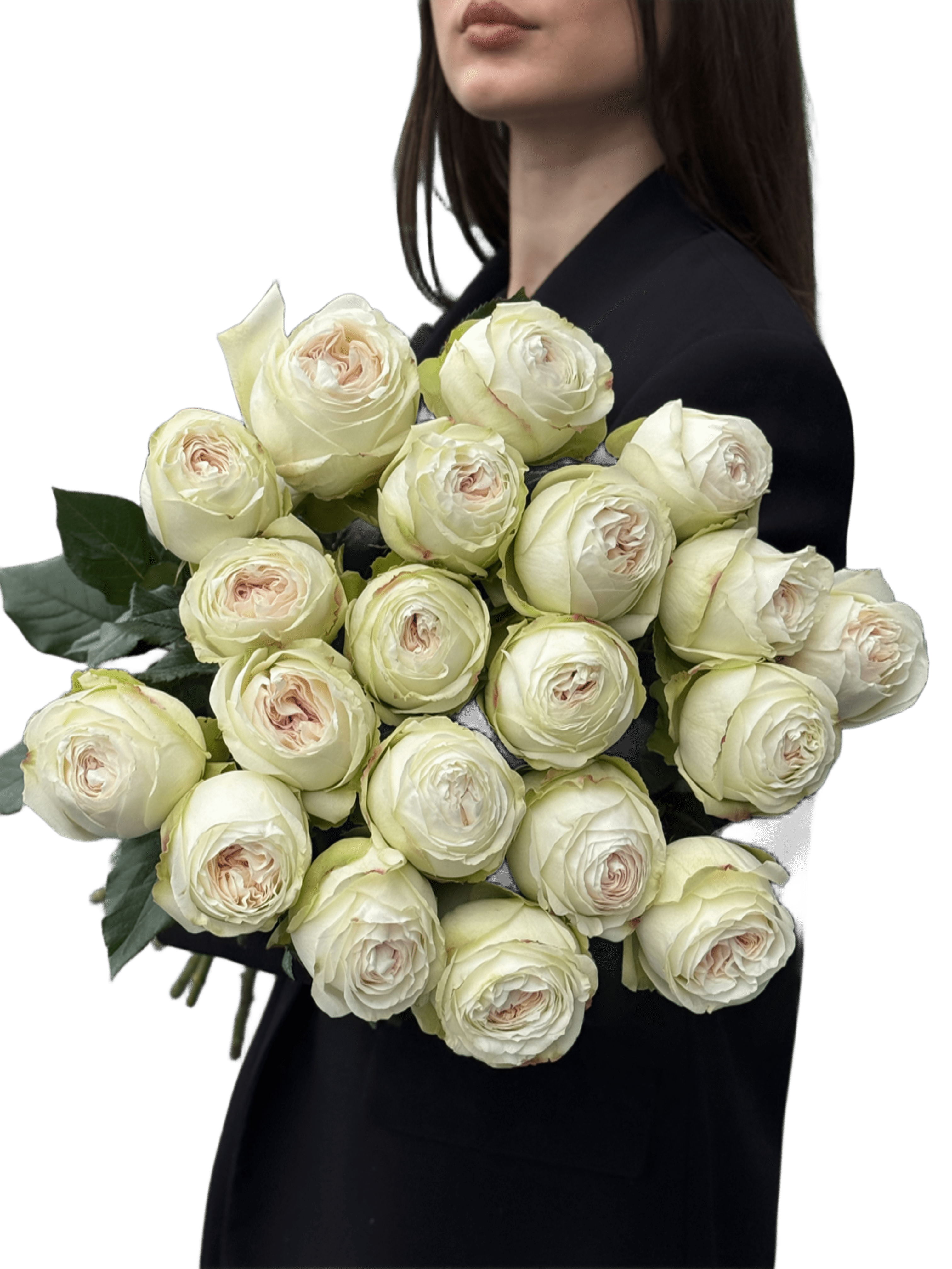 Монобукет з піоновидної троянди Lorena Summerhouse