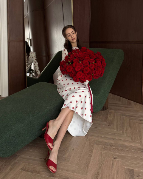 Букет з червоних троянд преміальної якості