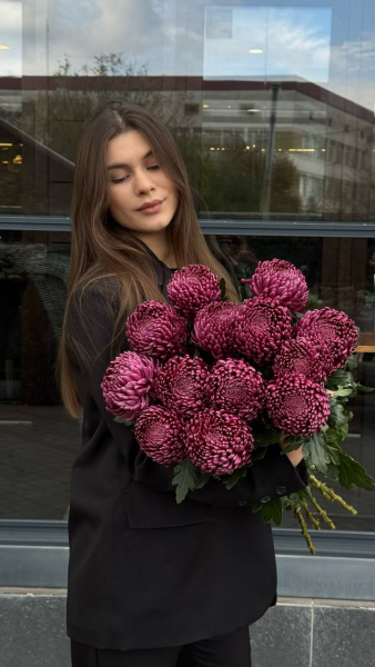 Букет з хризантеми Bigoudi Purple